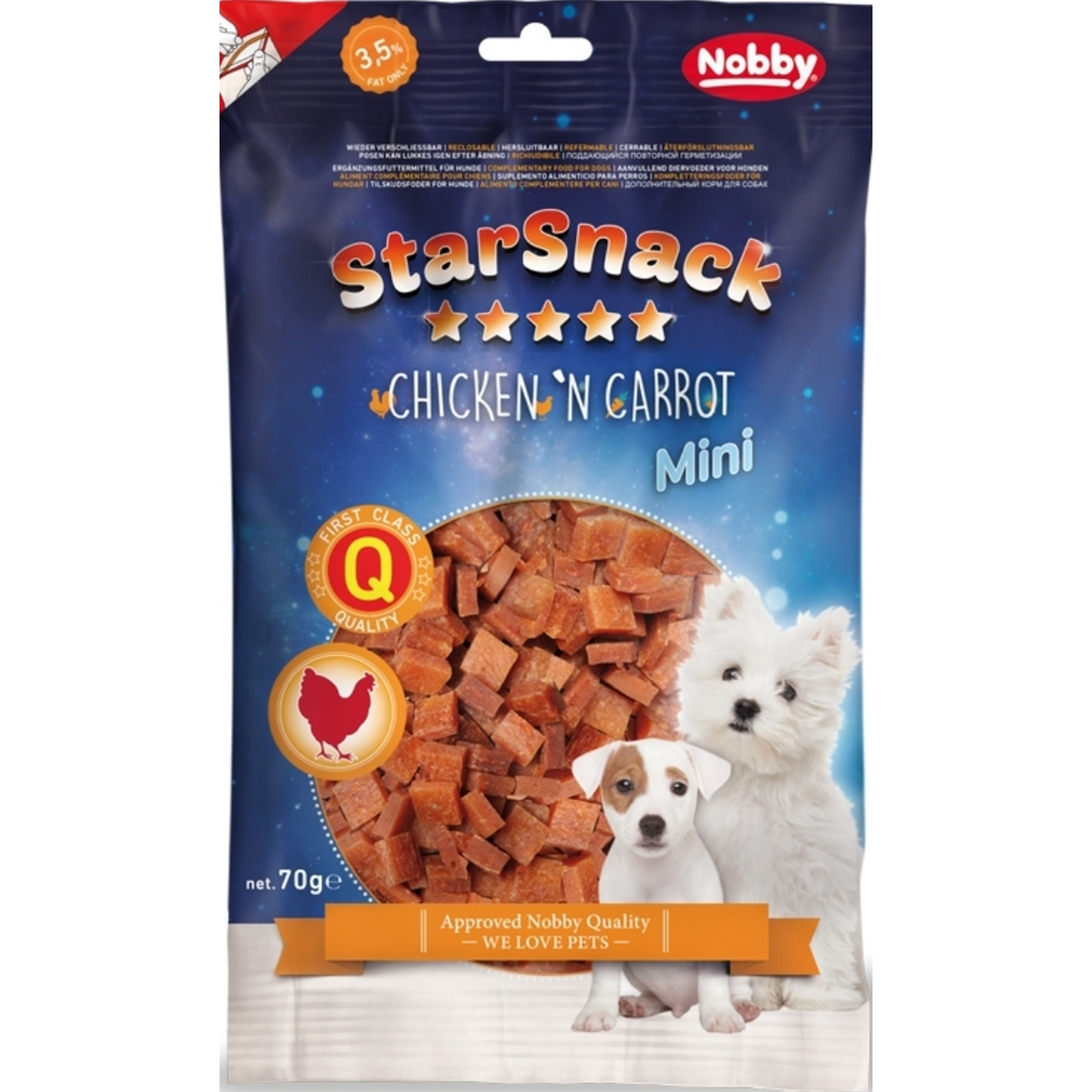 StarSnack MINI Chicken ’n Carrot – 70 g
