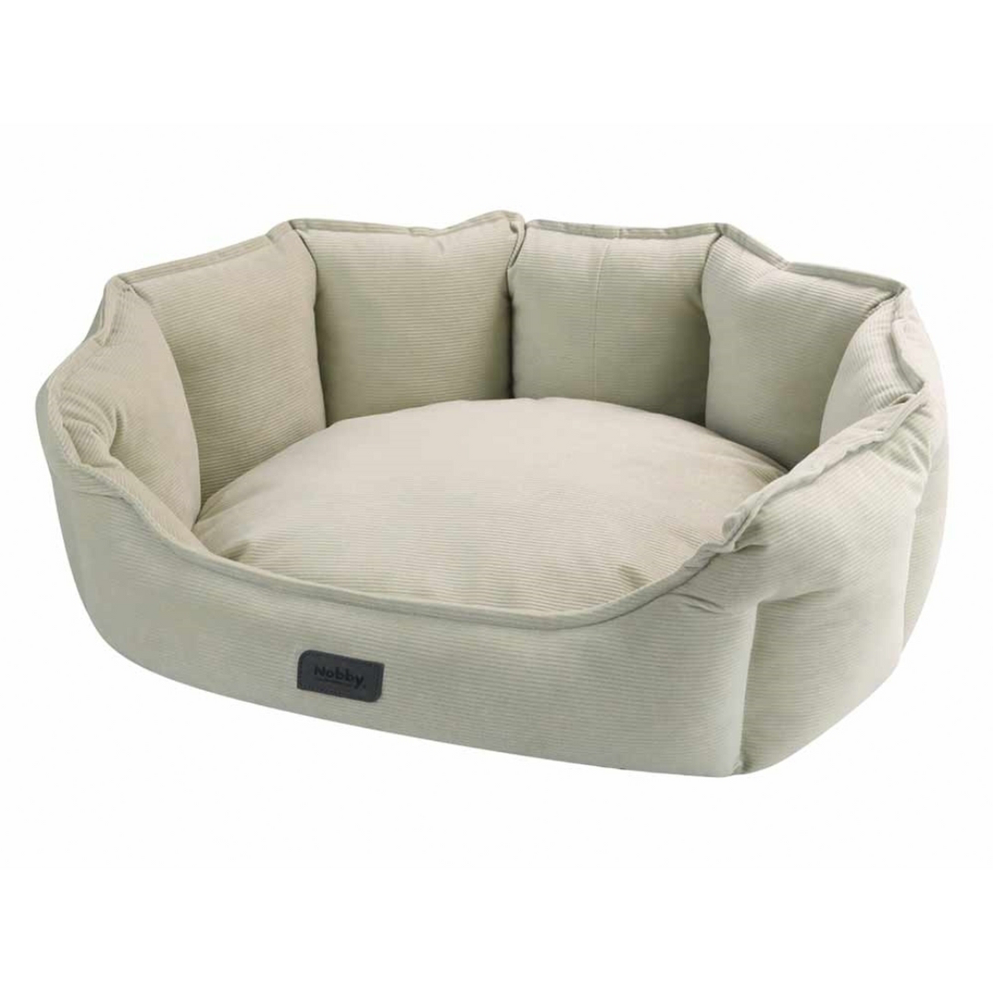 Komfortbett oval „Cordo“ – beige