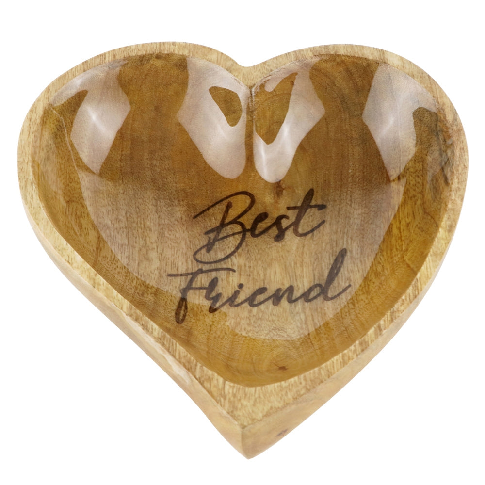 Holznapf ,,Best Friend" - handgefertigt aus Mangoholz